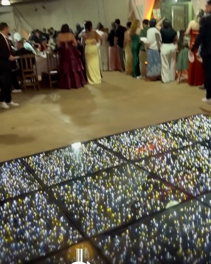 Pista de dança iluminada
